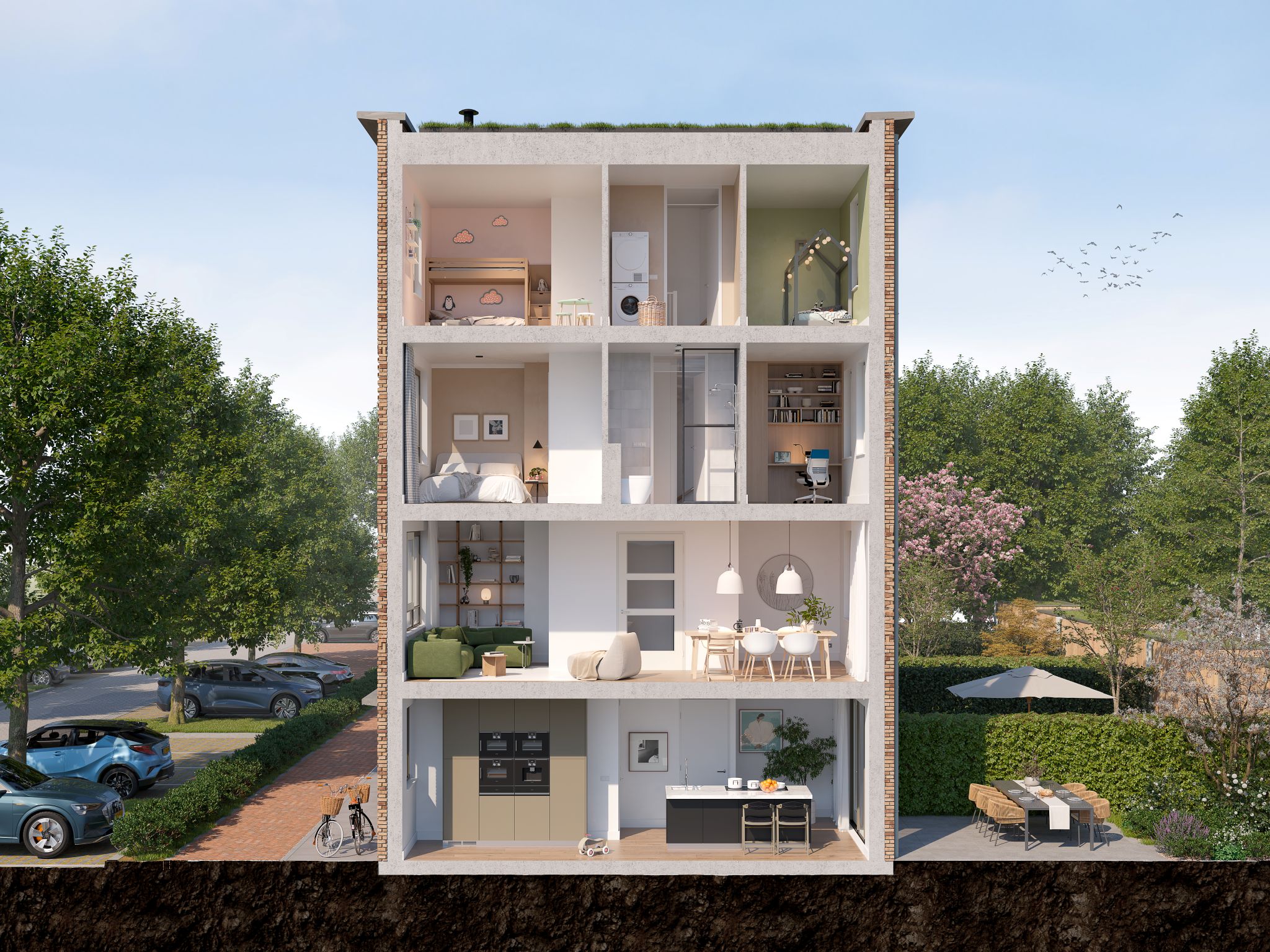 Nieuwbouw Almere Olympiagardens Fase2 Int Def Bn23 Doorsnede 2048X1536