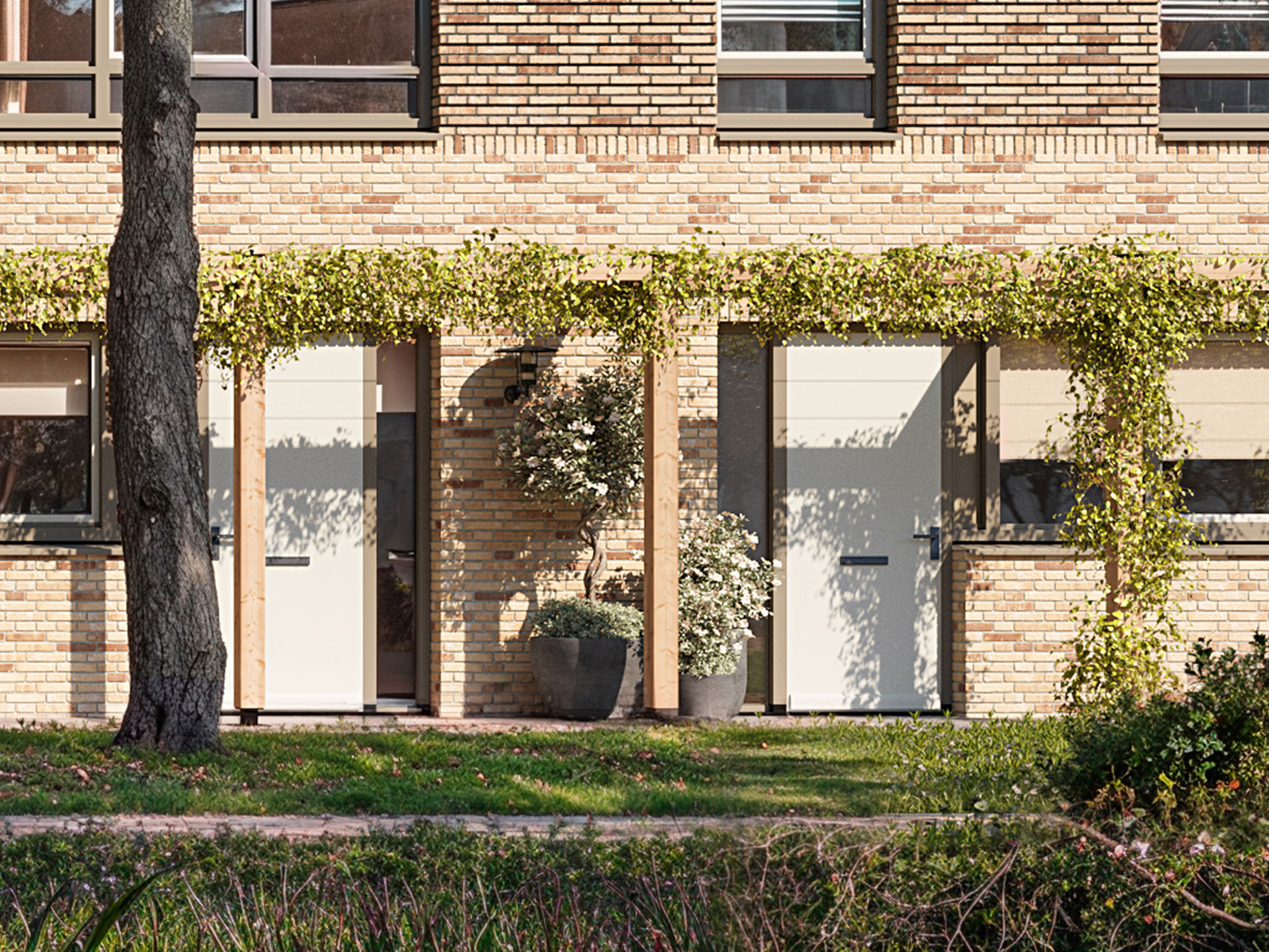 Nieuwbouw Almere Olympia Gardens Hotspot Zoom Pergola